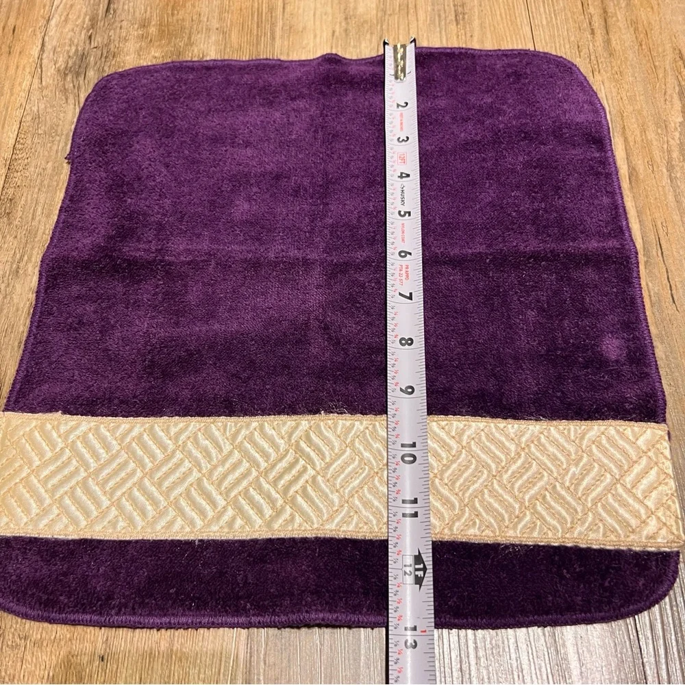Vintage The Avanti Look Lux Collection Purple Hand Towel/ Washcloth Embroidered
